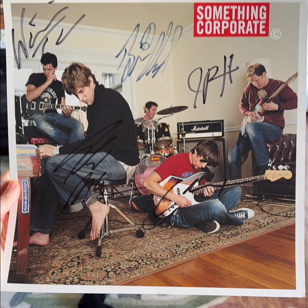 Something Corporate Signed Band Poster